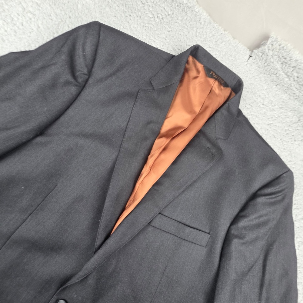 Jos. A. Bank Joseph Suit Jacket Men 40L Gray Wool 2-Button Slim Fit Blazer